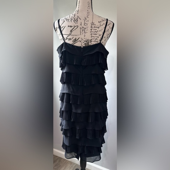 🖤🖤Calvin Klein Women’s Black Ruffle Spaghetti Strap Dress -🖤🖤 - Picture 4 of 9